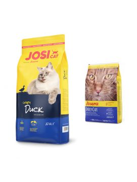 Pakiet Josera Crispy Duck Kaczka 10 kg + Josera Daily Cat Drób Bezzbożowa 400 g GRATIS